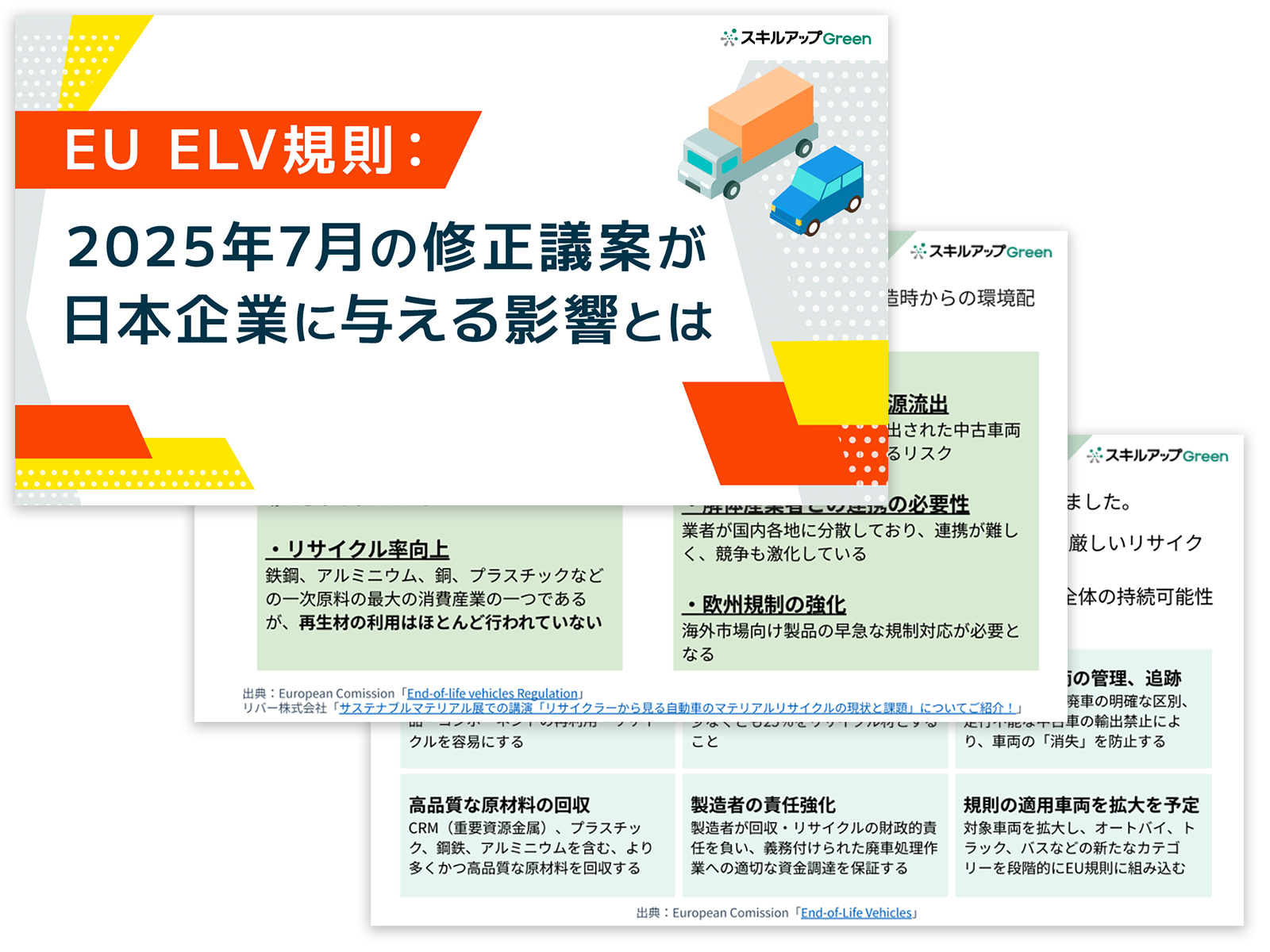 EU ELV規則：2025年7月の修正議案が日本企業に与える影響とは